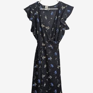 Vintage 90's Wrapper polka dot wrap dress size XL